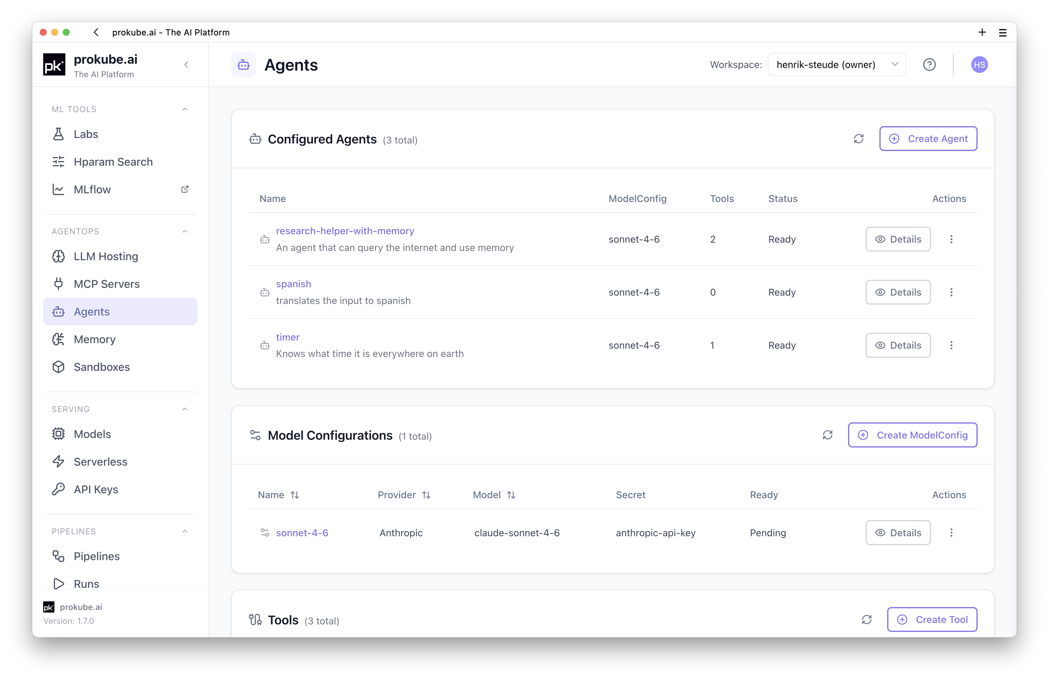Build, evaluate, and run agents